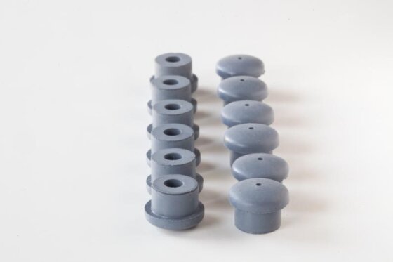 12x Chair Stacking Protection Plug Under Seat | Wilde + Spieth | Egon Eiermann